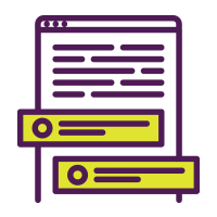 An icon of highlighted text on a screen